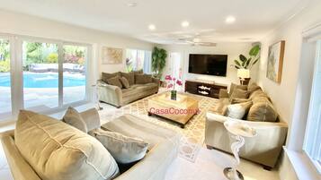 Smart TV, DVD player, toys