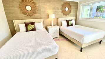3 bedrooms, in-room safe, iron/ironing board, travel crib