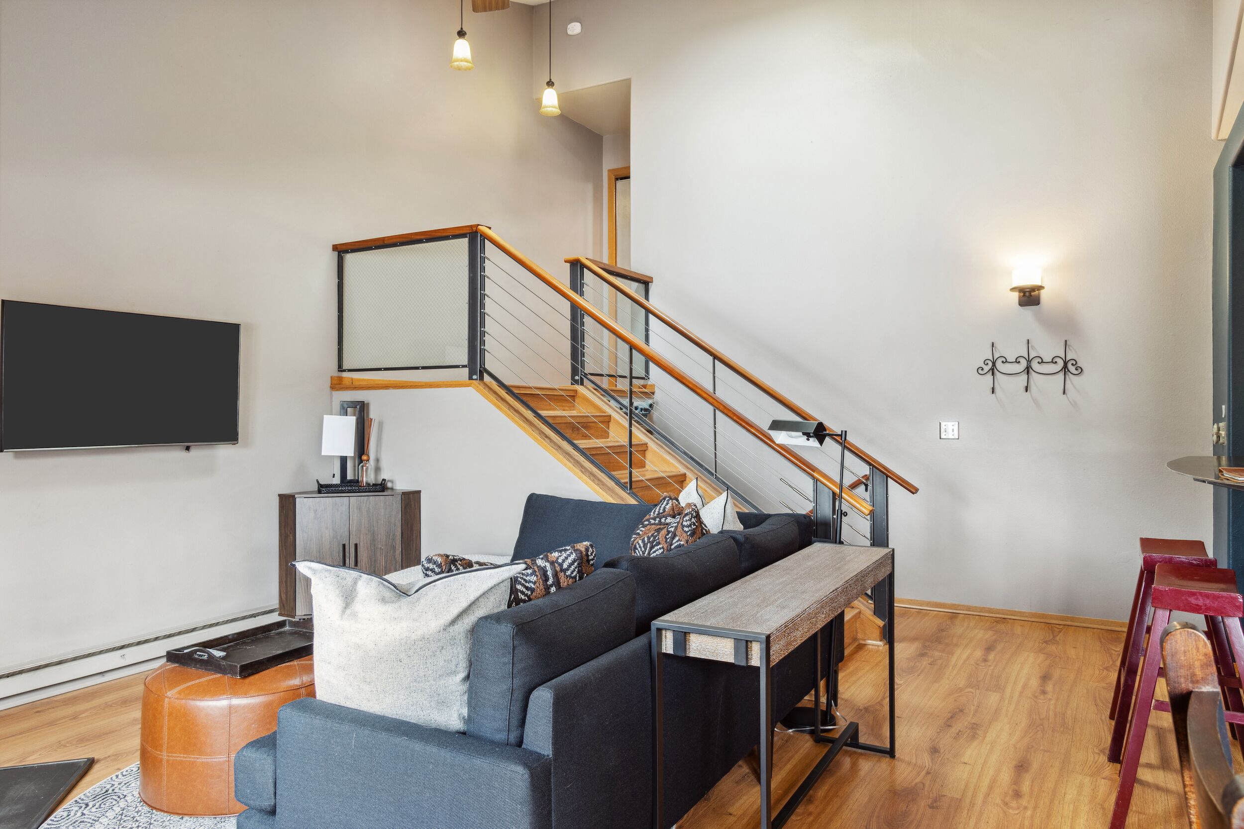 TV connectée, cheminée