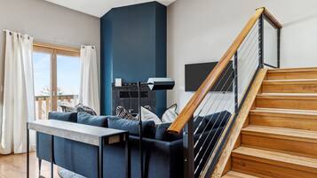 TV connectée, cheminée