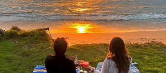 Apartamento frente a la playa tranquilo de 1 dormitorio