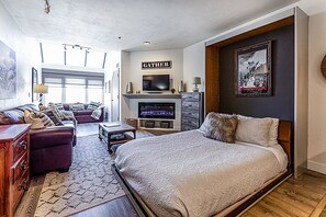 Murphy bed folds up and down with ease - Mountain Village Escape | Ski-in Ski-out, Pool, Gym (Park City)