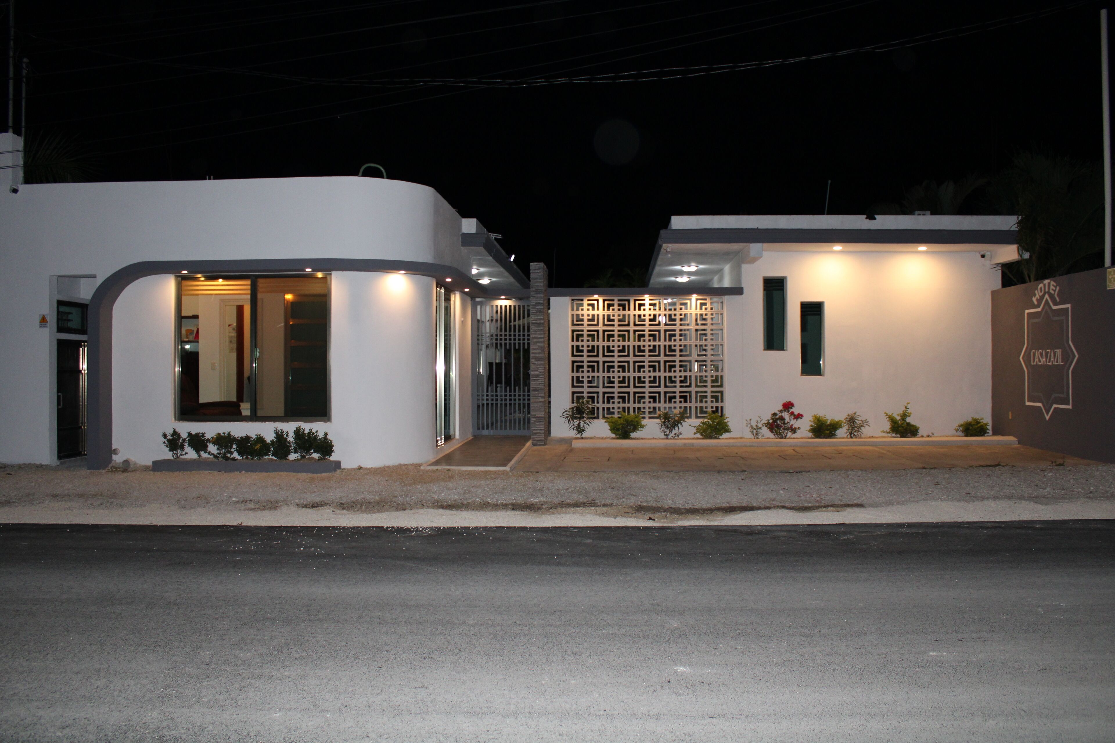 front of property – evening/night