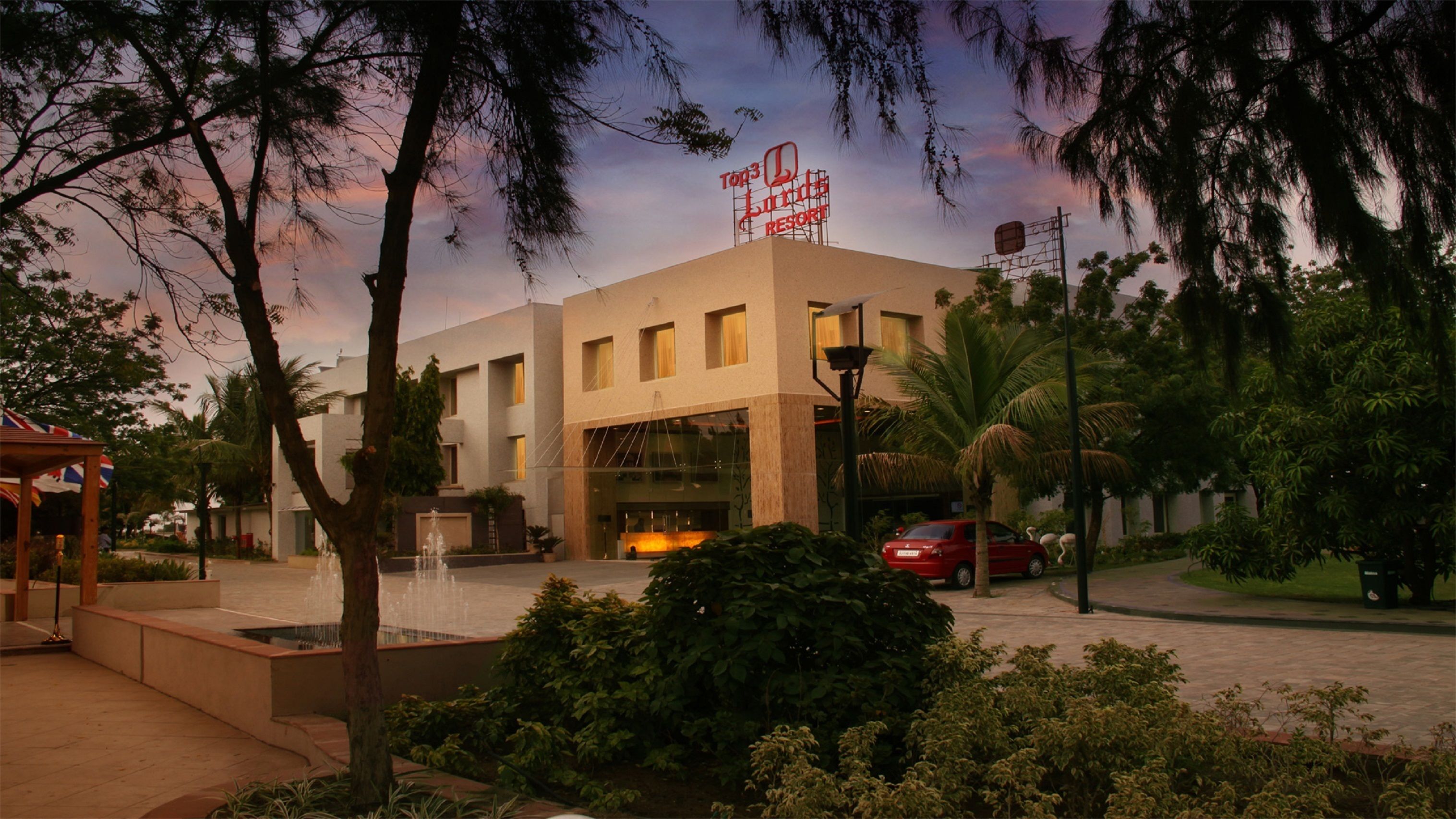 Front of property – evening/night