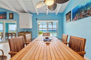 Dining - Blue Vista Villa - Oceanfront 5 Bedroom Pool Home (Old Man Bay)