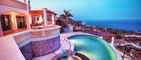 Outdoor pool, an infinity pool