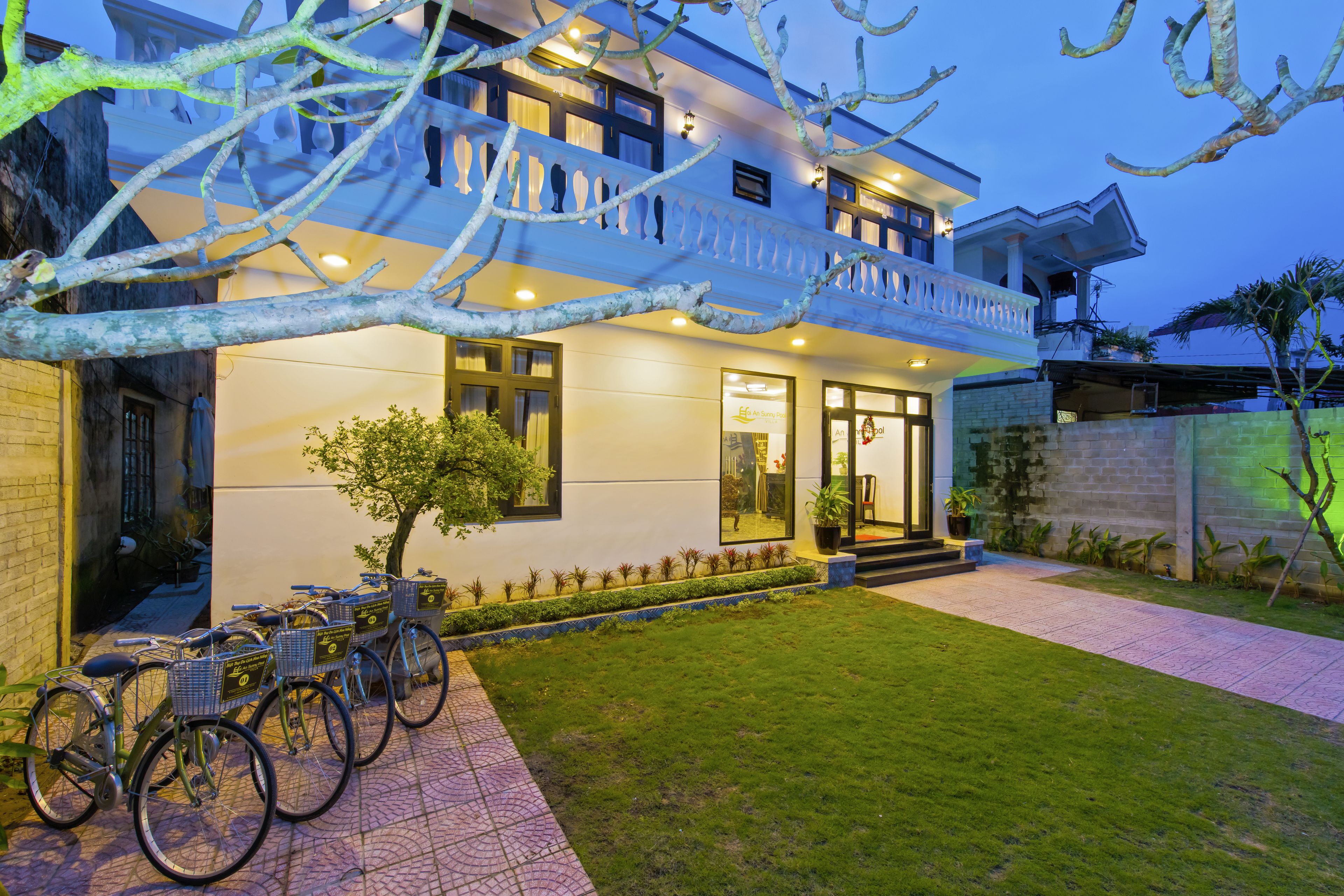 front of property – evening/night