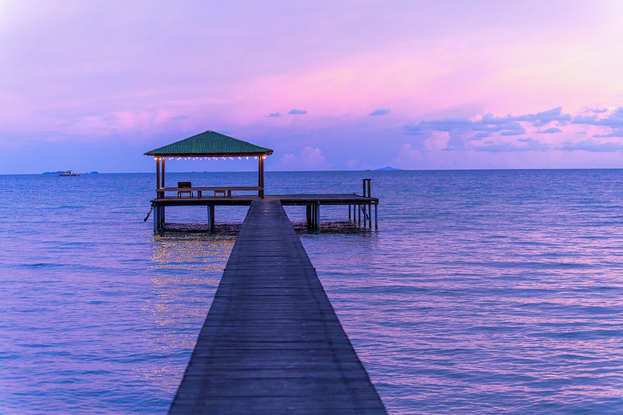 outdoor wedding area