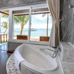 奢華客房, 1 張特大雙人床, 海景 (Bungalow Beachfront) | 全浸式浴缸