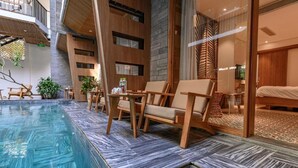 Studio, Poolside | View from room - Minh House Boutique (Da Nang)