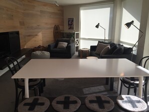 Apartment, 3 Bedrooms | Living area | Flat-screen TV, fireplace, MP3 dock - Cobbler 3 (Mount Buller)