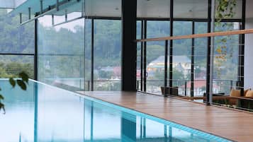 Indoor pool, outdoor pool