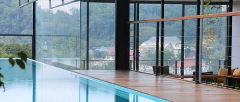 Indoor pool, outdoor pool