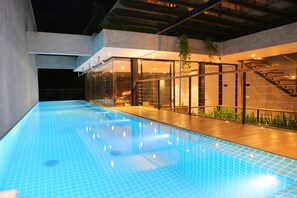 Indoor pool, outdoor pool