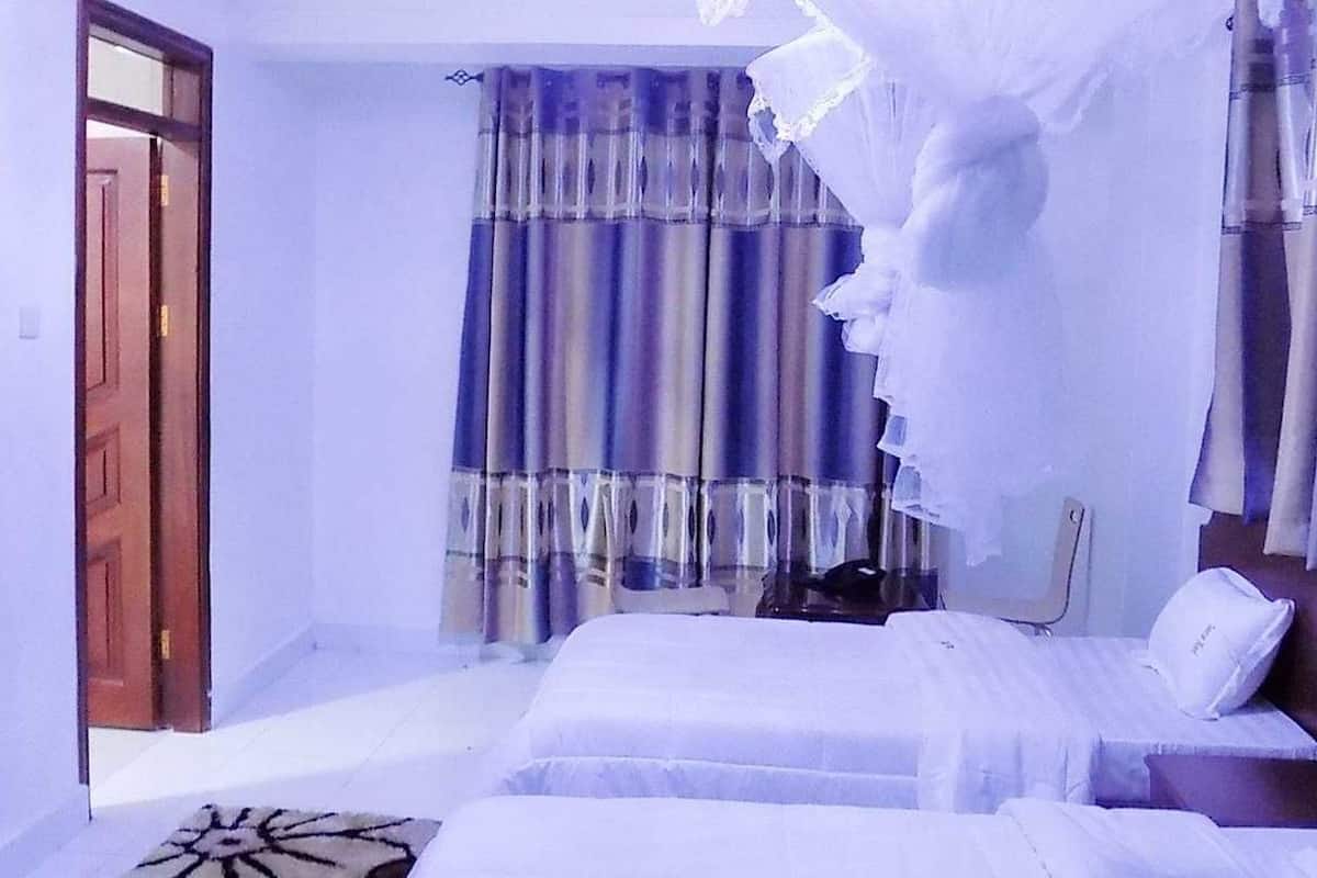 Desk, free WiFi, bed sheets