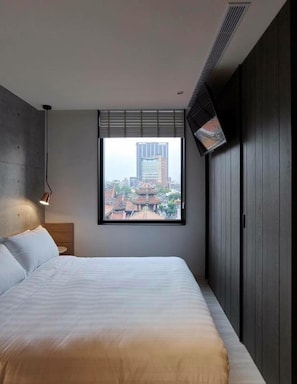 Standard Double Room, 1 Double Bed, Non Smoking, City View | View from room - Monka Hotel (Taipei)