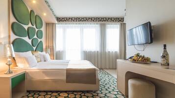 Habitación superior con 1 cama matrimonial o 2 individuales | Wifi gratis y ropa de cama