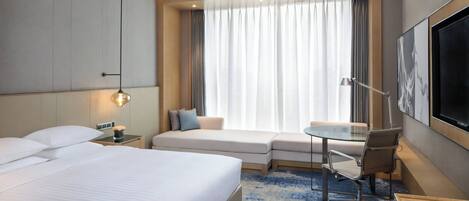 In-room safe, desk, blackout curtains, iron/ironing board