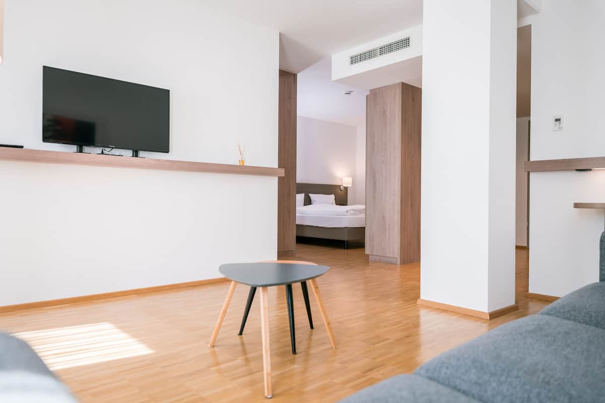 classic quadruple room, multiple beds | 1 bedroom, in-room safe, desk, soundproofing