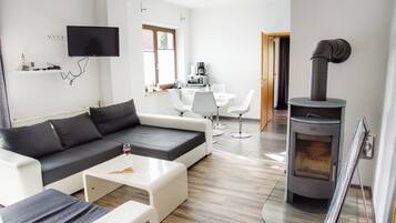 Family Condo, 2 Bedrooms, Terrace, Garden View | Living area | Flat-screen TV