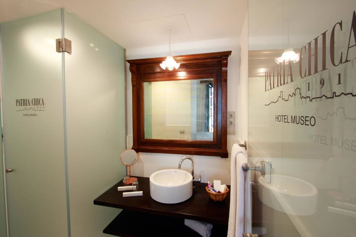 free toiletries, hair dryer, towels