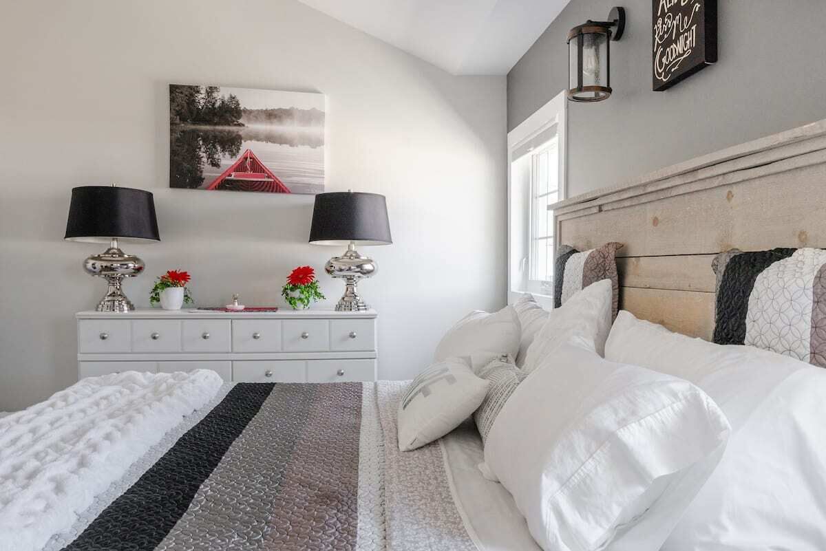 2 chambres, literie de qualité, lit avec matelas Select Comfort