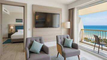 Executive-sviitti, 1 makuuhuone, parveke, osittainen merinäköala | 1 makuuhuone, minibaari, tallelokero huoneessa, työpöytä