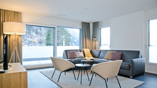 Living area - Apartment Rugenpark 9 (Interlaken)