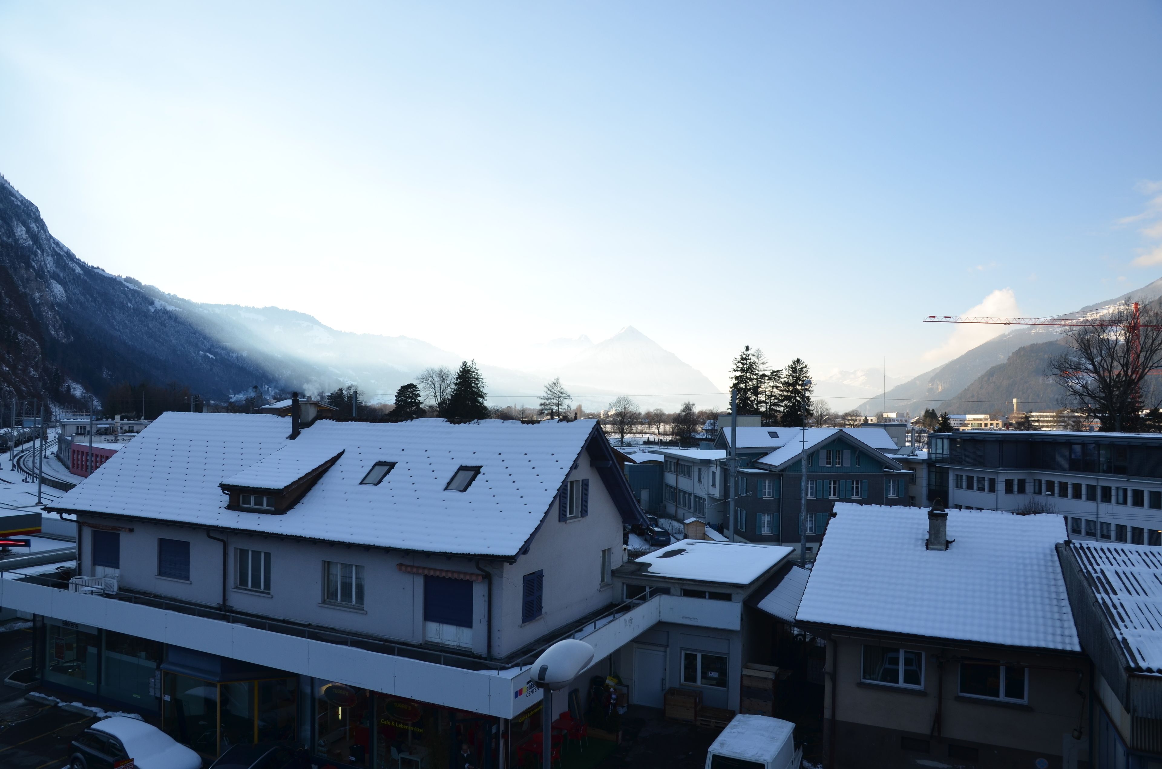 Blick auf die Berge