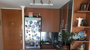 Apartamento estándar, 1 cama doble con sofá cama | Cocina privada | Cafetera o tetera, frigorífico, microondas y horno
