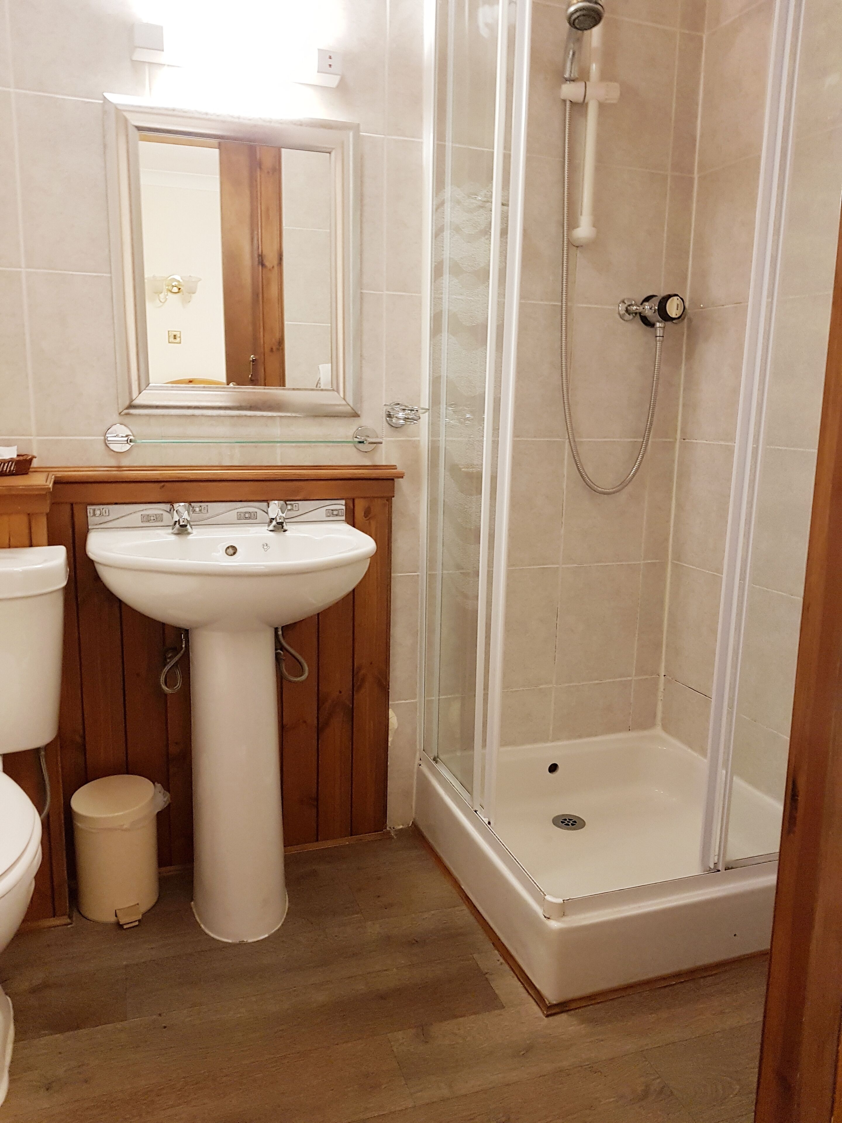 free toiletries, hair dryer, towels