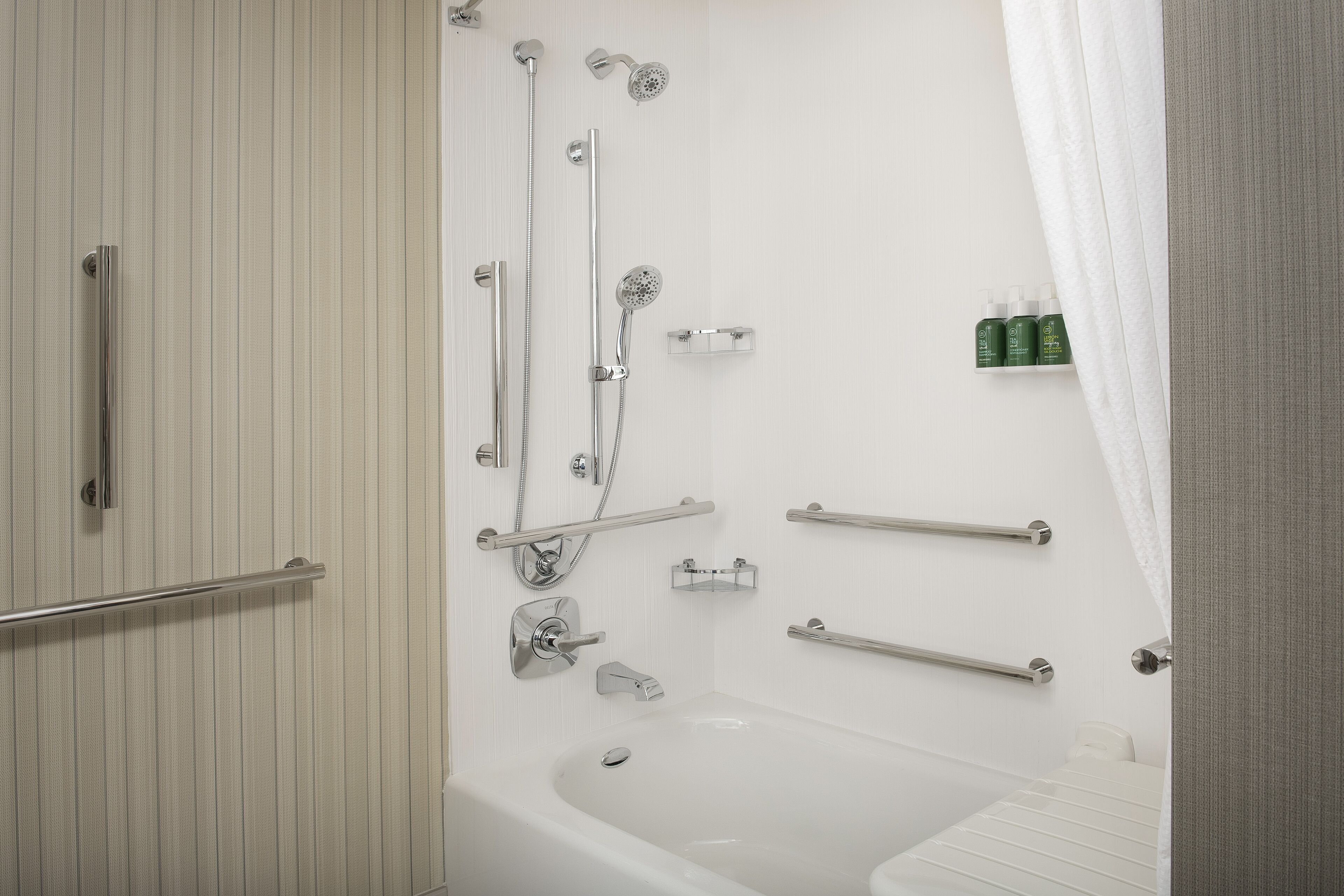 free toiletries, hair dryer, towels, soap