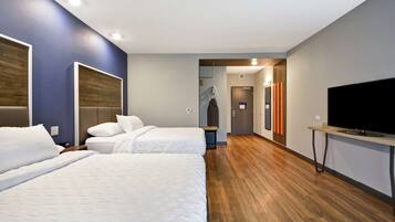 Room, 2 Queen Beds, Accessible, Bathtub | In-room safe, iron/ironing board, free WiFi, bed sheets
