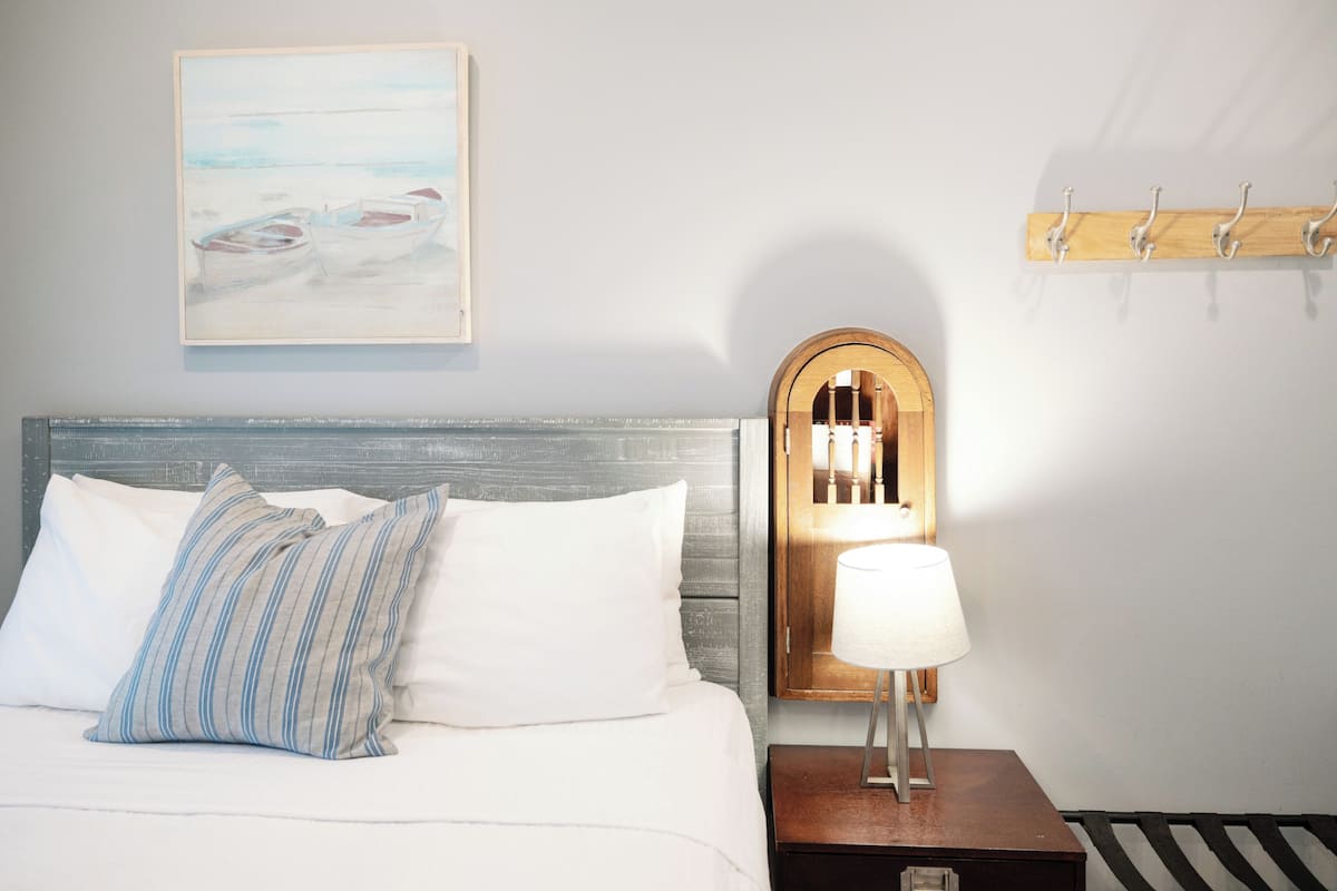 Premium bedding, down duvets, memory-foam beds, desk