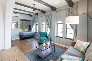 Luxury Penthouse Suite | Premium bedding, down comforters, memory foam beds, desk