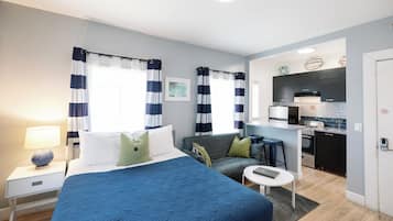 Estudio City, 1 cama de matrimonio | Ropa de cama de alta calidad y edredones de plumas