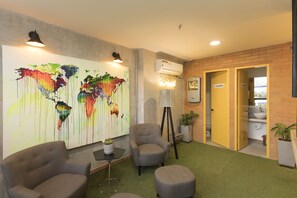 Sitteområde i lobbyen