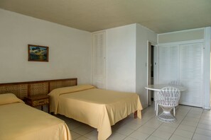 Desk, free WiFi, bed sheets