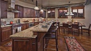 Penthouse, 3 Bedrooms, 2 Bathrooms (Ambassadors Penthouse - 403) | Private kitchen | Full-size fridge, microwave, oven, stovetop