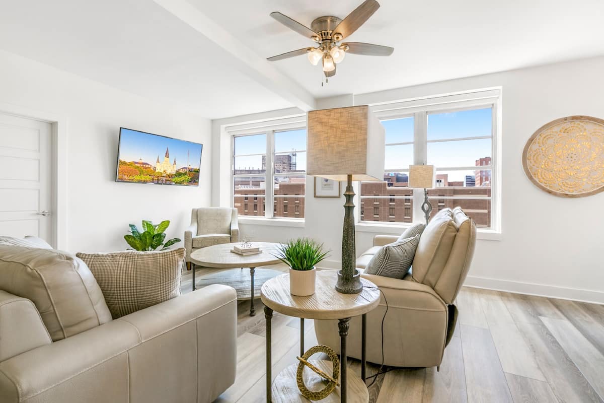 Family Condo, 4 Bedrooms, 2 Bathrooms | Living room | 65-inch flat-screen TV with satellite channels, TV