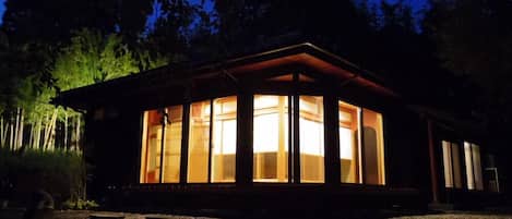Front of property – evening/night