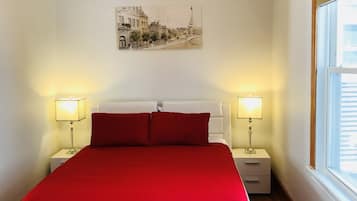 2 bedrooms, iron/ironing board, travel crib, free WiFi