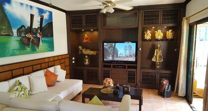 Charming studio pool private terrace sea beach golf luxury residence