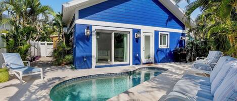 A heated pool