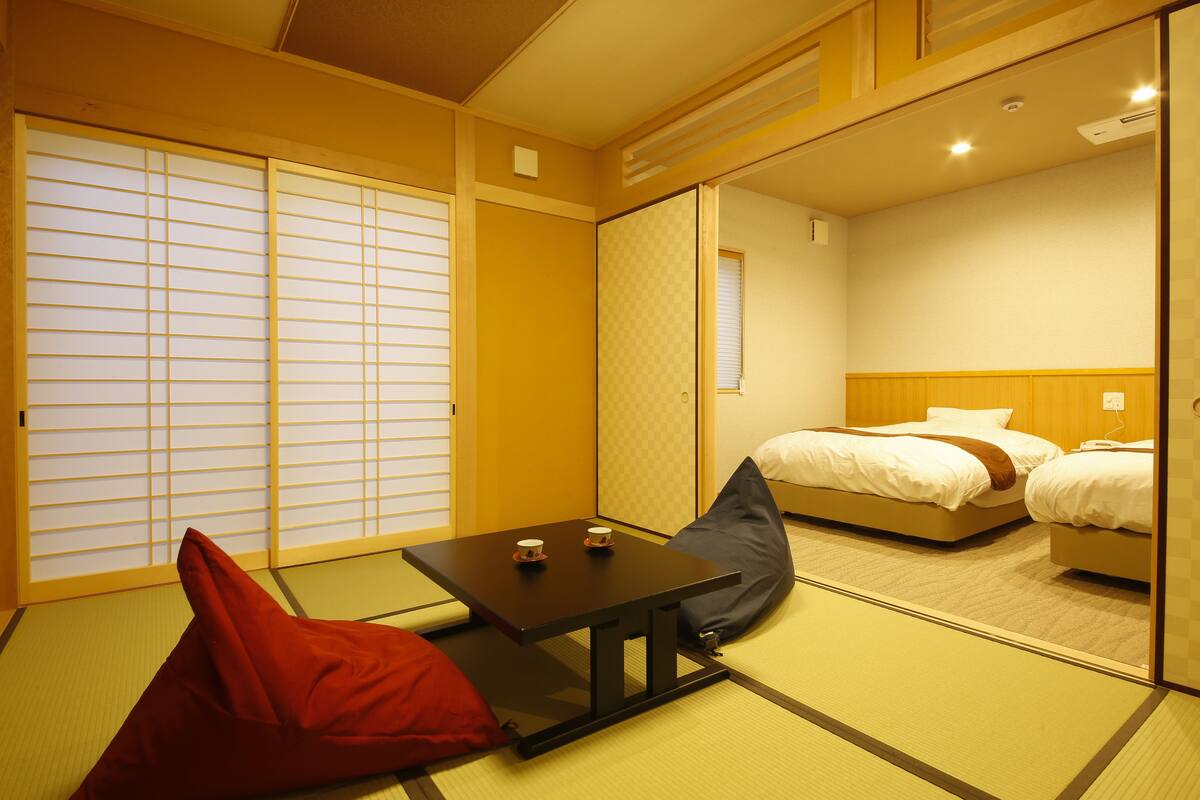 Quarto, banheiro privativo, em edifício anexo (Japanese Western Style) | Wi-Fi de cortesia