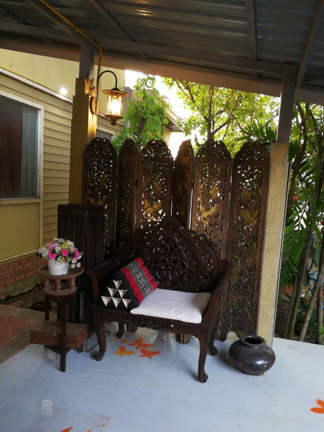 Siddeområde i lobbyen