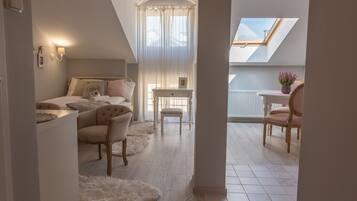 Romantisches Studio (8/18) | 1 Schlafzimmer, hochwertige Bettwaren, Schreibtisch