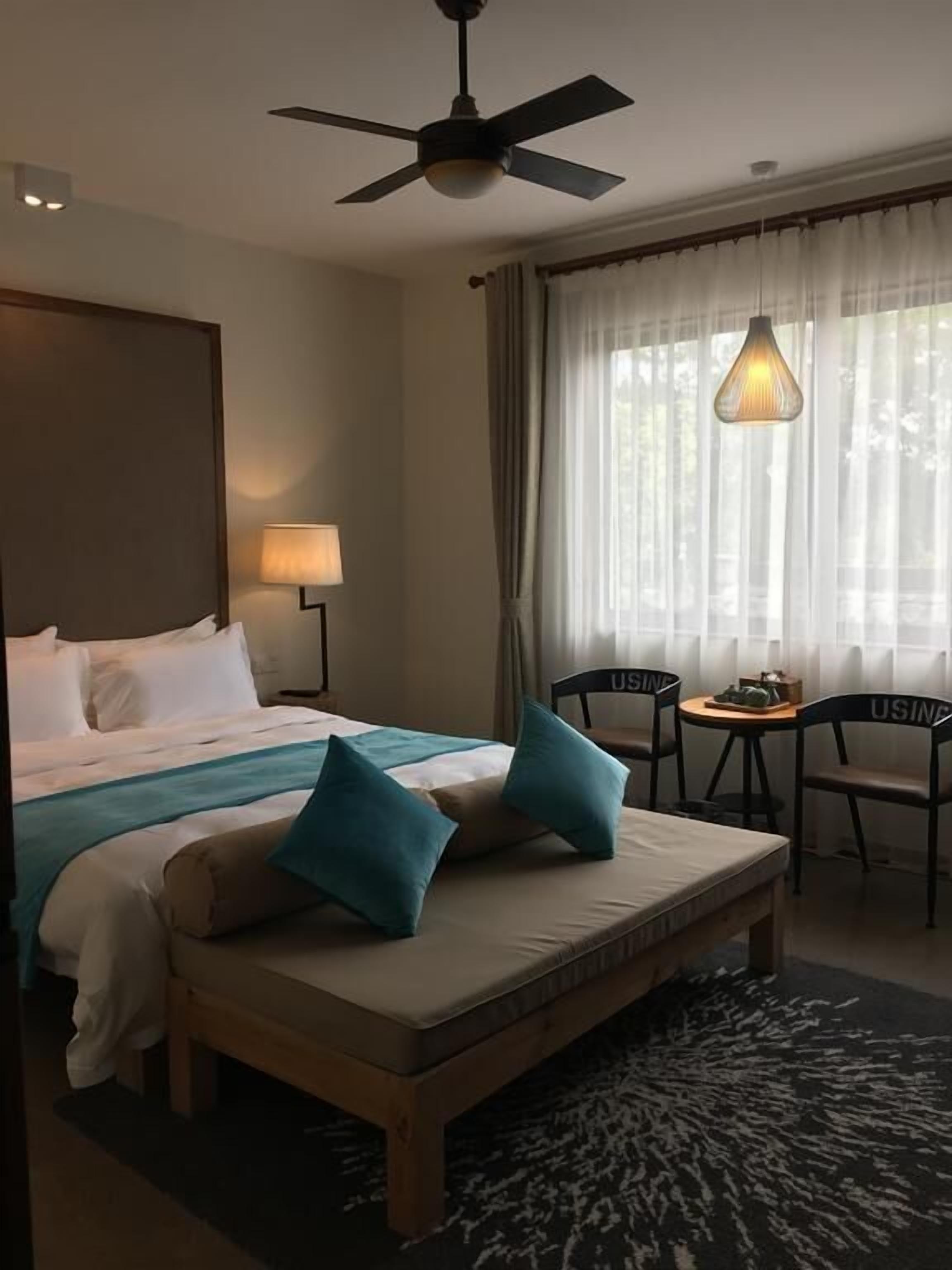 Deluxe Double Room | Premium bedding, desk, blackout curtains, iron/ironing board