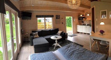 Family Tree House, Private Bathroom, Annex Building | Premium bedding, desk, blackout drapes, iron/ironing board