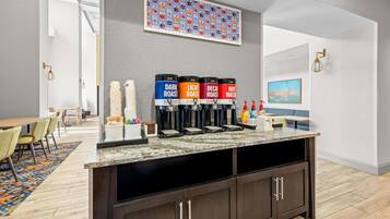 Free daily buffet breakfast